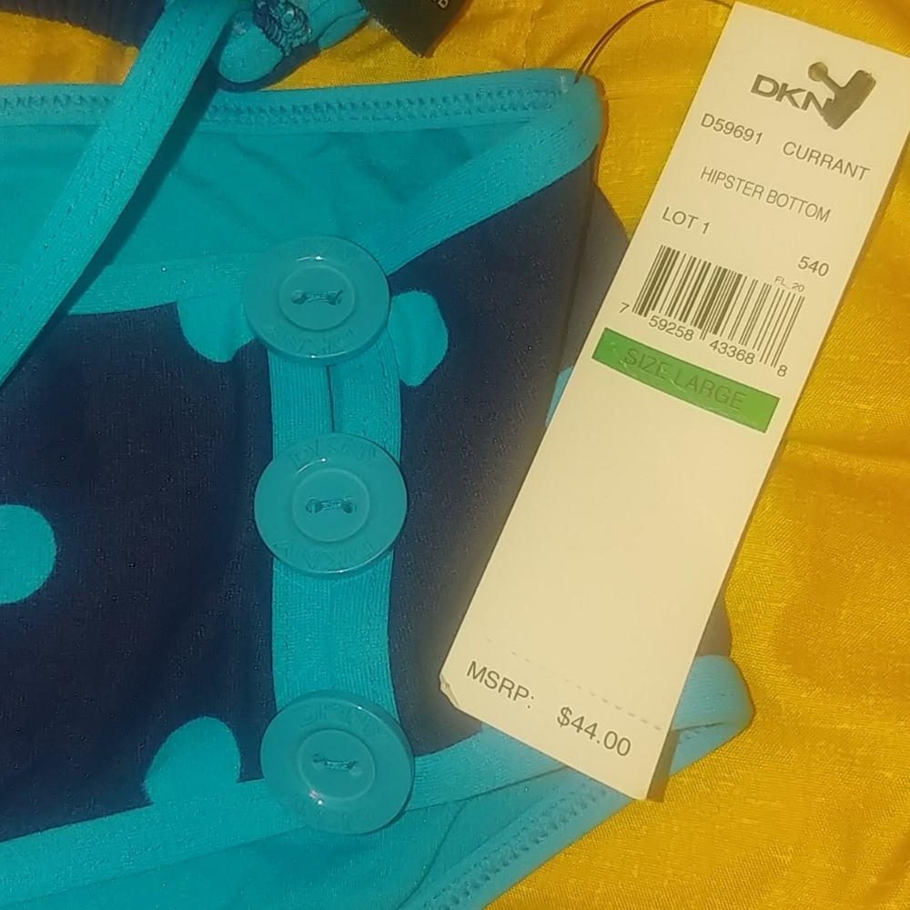 DKNY Blue polka dot bikini! - Picture 2 of 4